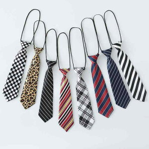 ビジネス ネクタイ メンズ 子供用 幼稚園 小学生 男の子 女の子 発表会 入学式 卒業式 ストライプ チェック柄 動物柄 8色展開 アクセサリー