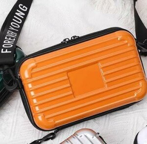 メイク道具 収納 バッグ 柔らかい チャック ハードシェル PVC スクエア ミニ ケース クラッチ ポータブル ギフト 頑丈 白 シルバー 黒 シンプル