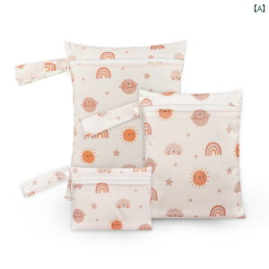 おむつポーチ 吊り下げ ベビー 赤ちゃん キッズ 防水 雑貨 便利 グッズ ジッパー 収納 衣類 セット かわいい ドーナツ 恐竜 アニマル柄