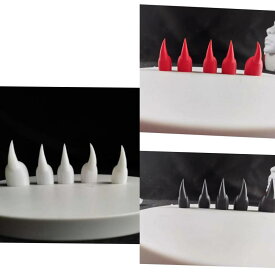 手袋 コスプレ 爪 取り付け DIY材料 獣 衣装 小道具 アクセサリー ハロウィン パーティー 舞台 写真撮影用 10個セット フリーサイズ 白 黒 赤