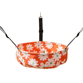猫 ハンモック ケージ ペット用品 ニャンモック 春夏秋冬 ひんやり ボア フック 取付簡単 長さ調節 吊り下げ 寝床 かわいい ラウンド 鍋型 ネコ柄 花 ヒヨコ 青 オレンジ 黄色