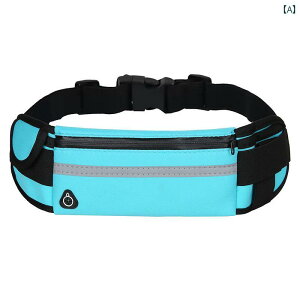 ウエストポーチ ランニング アウトドア フィットネス 薄型 防水 軽量 ボトルホルダー スマホ 収納 バッグ 男女兼用 フリーサイズ 反射テープ 旅行 シンプル 伸縮性 青 黒 オレンジ