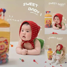 スカーフ 子供 赤ちゃん 女の子 春秋 リバーシブル ヘッドアクセサリー 帽子 ヘアバンド ネック 写真撮影 小道具 お出かけ 防風 カントリー調 かわいい チェック柄 ストライプ ドット 赤 青 オレンジ プレゼント
