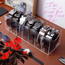 ネクタイ 収納ケース ベルト メンズ アクリル 仕切り 取り出しやすい 家庭 店舗 卓上 ディスプレイ ボックス コレクシ…