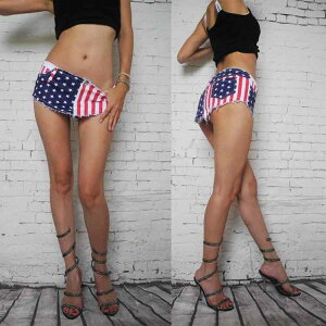 マイクロミニスカート ミニ セクシー レディース おしゃれ ダンス 衣装 ショート ローライズ ボーダー 星柄 デニム風 ナイトクラブ 毛先フリンジ ダメージ風