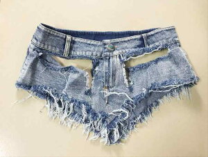 マイクロミニスカート ミニ セクシー レディース おしゃれ ダンス 衣装 ダメージ加工 個性派 大胆カットアウト デニム クラブ パーティー ユニーク