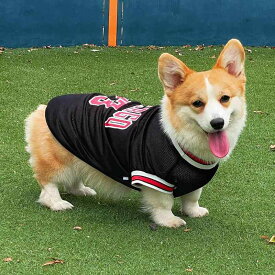 犬 夏服 メッシュ ペット 小型 中型 コーギー トイプードル 薄手 通気性 お出かけ時 日焼け対策 抜け毛防止 スポーツ カジュアル おしゃれ ベスト 大きいサイズ 赤 黒