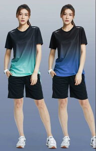 陸上 ユニフォーム 上下 スポーツ 柔らかい 通気性 速乾 ランニング 夏 フィットネス ウェア 半袖 Tシャツ ショートパンツ 男女兼用 メンズ レディース トレーニング グラデーション 大きい