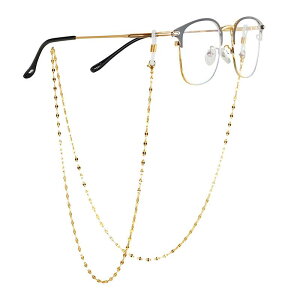 メガネチェーン レディース おしゃれ 首掛け 唇チェーン サングラス デコレーション チェーン チタン スティール 色落ちしにくい