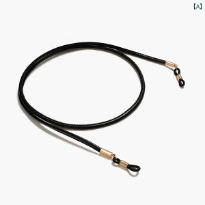 メガネチェーン レディース メンズ おしゃれ フェイクレザー レトロ 首掛け サングラス マスクストラップ 落下防止