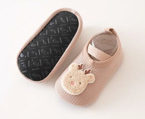 ルームシューズ キッズ 秋春 滑り止め 柔らかい 裏起毛 くま キャラクター 子供 室内 滑り止め 暖かい 歩き始め 靴下タイプ