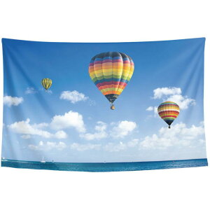 タペストリー 壁掛け 布製 長方形 大きめ リビング 寝室 玄関 インテリア 装飾 吊り飾り ウォールアート 目隠し 撮影 背景 個性的 おしゃれ 風景 気球