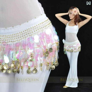 ヒップスカーフ レディース おしゃれ ウエスト ベリーダンス 練習用 銅製コイン ベルト 腰飾り アームカバー ダンスアクセサリー