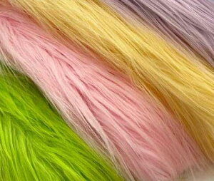 生地 ハンドメイド 布 手芸 洋裁 ポリエステル もこもこ 毛足がロング 色褪せしにくい 柔らかい クッションカバー 小物 無地 白 ピンク 紫