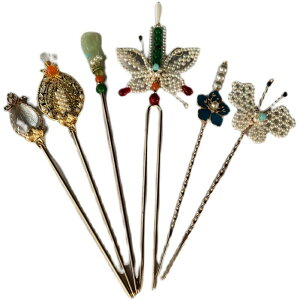 かんざし おしゃれ ヘアアクセサリー 簪 中国風 レトロ ?点翠 明朝風 蝶々 花 珠飾り 岫玉 まとめ髪 和装 レトロ ヴィンテージ風