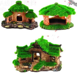 アクアリウム オブジェ 水槽 樹脂 オーナメント 置物 ミニチュア 装飾 アクセサリー レイアウト デコレーション 熱帯魚 亀 爬虫類 ペット 飼育 隠れ家 個性的 おしゃれ 小屋