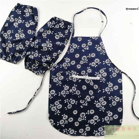 エプロン レディース おしゃれ プレゼント 花柄 ブルー 中国風 民族風 舞台 衣装 ダンス 小花柄 フラワー ブルーインク 花びら フリル かわいい 幼児 子供 パフォーマンス 舞踊 采茶