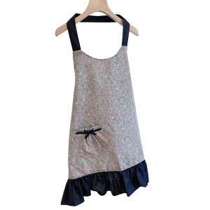 エプロン レディース おしゃれ プレゼント 花柄 フリル ポケット 日焼け防止 かわいい 通気性 防汚 防油 キッチン 家庭用 料理 作業服