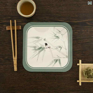 コースター おしゃれ 来客 吸水 シリカ カラフル スクエア 花鳥柄 両面 滑り止め 滑り止め テーブル インテリア レトロ 中国風