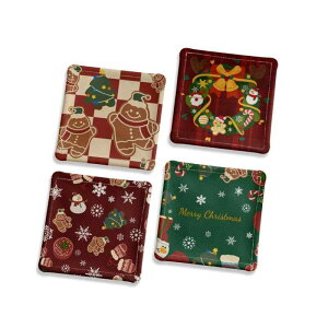 コースター おしゃれ 来客 クリスマス キャラクター 吸水 速乾 アート 可愛い 滑り止め 軽量 テーブルウェア チェック柄 雪柄 プレゼント 冬 カラフル
