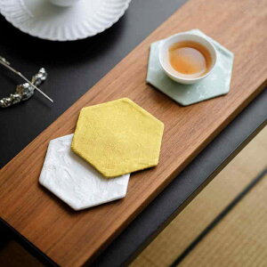 コースター おしゃれ 来客 中国風 六角形 両面 吸水 綿麻 茶器用 ティータイム インテリア シンプル
