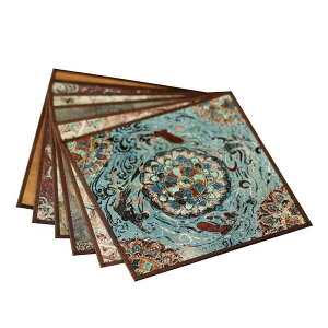 茶? 中国風 禅意 防水 布製 壺敷き コースター おしゃれ 来客 テーブルマット