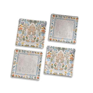 コースター おしゃれ 来客 フレンチ風 アート 速乾 吸水 断熱 滑り止め 軽量