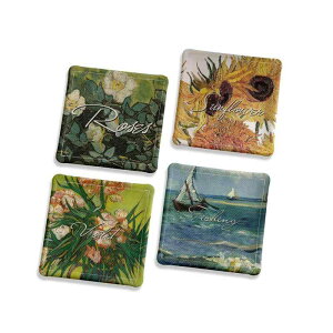 コースター おしゃれ 来客 アート 吸水 速乾 布製 断熱 滑り止め ヴィンテージ風 インテリア プレゼント