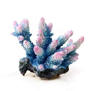 アクアリウム オブジェ 水槽 樹脂 オーナメント 置物 ミニチュア 装飾 アクセサリー レイアウト デコレーション 熱帯魚 亀 爬虫類 ペット 飼育 隠れ家 個性的 おしゃれ 青 赤 緑 珊瑚