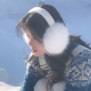 イヤーマフ 耳当て 耳カバー レディース おしゃれ 防寒 暖かい カジュアル 冬 白 ふわふわ 可愛い 防風 アウトドア 防凍 女性用