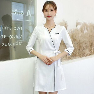 エステ ユニフォーム 制服 おしゃれ ワンピース レディース 春秋 美容 店長 足浴 サロン 技師 セットアップ シンプル きれいめ