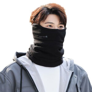 ネックウォーマー メンズ おしゃれ 冬 防寒 暖かい 厚手 裏起毛 フェイスマスク バイク 防風 首元 耳あて 着脱簡単