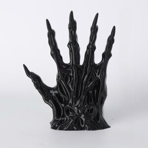 ハロウィン 飾り 置物 おしゃれ ブックエンド ゴシック ゴースト ホラー ハンド 手 本立て オブジェ インテリア ユニーク 樹脂製 プレゼント デコレーション リビング 玄関 光沢 黒