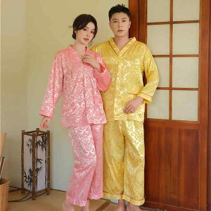 施術着 男女兼用 メンズ レディース ユニセックス 艾灸 鍼灸 マッサージ フットケア サウナ 綿 コットン 前後ボタン開き 長袖 長ズボン セットアップ リラックスウェア 部屋着