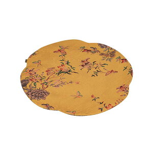 ティーマット おしゃれ 茶席 チャイナ風 レトロ 両面 防水 布製 マット 敷物 テーブル 水墨画 花 蝶 竹 鳥 急須 湯呑 ポット ラウンド型 スクエア型 普段使い 来客用 おもてなし 青 緑 黄色