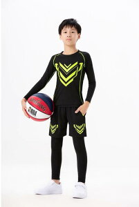 スポーツウェア セットアップ キッズ 男の子 コンプレッションウェア 接触冷感 吸湿速乾 高伸縮性 トレーニングウェア ランニング バスケットボール サッカー バドミントン 部活動 練習着