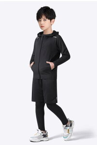 スポーツウェア キッズ 男の子 春夏 速乾 コンプレッション セットアップ 上下 バスケットボール サッカー ランニング フィットネス トレーニング インナー ベースレイヤー 長袖 スリムフィ