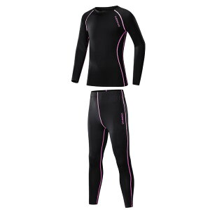 スポーツウェア ガールズ キッズ バスケットボール サッカー フットボール トレーニング 練習着 コンプレッションウェア タイツ インナー 吸汗速乾 秋冬 上下セット