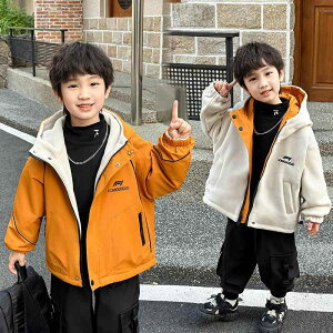 キッズ 男女兼用 リバーシブル ウィンドブレーカー 裏起毛 マウンテンパーカー フード付き 秋冬 防風 防寒 保温 防汚 おしゃれ カジュアル アウター ジャンパー 通学 アウトドア ポリエステ