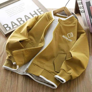 ジャケット キッズ 男の子 ウインドブレーカー スタジャン ジュニア 野球 春秋 クール おしゃれ アウター ポリエステル 保温 防寒 ジップアップ スタンドカラー 刺繍 リブ裾 アウトドア 普段