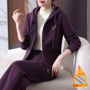 セットアップ レディース ミセス 中高年女性 スポーツウェア 上下セット スウェット パーカー アウター 裏起毛 厚手 暖かい 伸縮性 フード付き ゆったり カジュアル オールシーズン