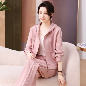 スポーツウェア レディース 春秋 スウェット パーカー ロングパンツ セットアップ 上下セット ゆったり 大きいサイズ 小柄対応 細見え 着痩せ エイジレス おしゃれ カジュアル 普段使い 部