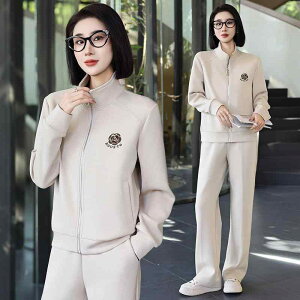 セットアップ レディース 春秋 スポーツウェア 上下セット スウェット トレーナー ジップアップ スタンドカラー 羽織り カジュアル おしゃれ 普段使い 部屋着 ポリエステル 再生繊維 綿 ゆ