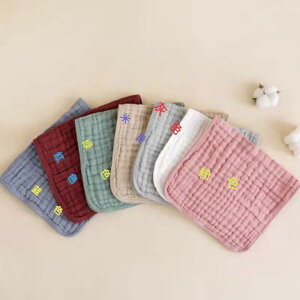 フェイスタオル 赤ちゃん 子供 大人 綿 純綿 6重ガーゼ 無地 シンプル 柔らか 優しい肌触り 吸水速乾 普段使い 洗顔用 家族用 素材