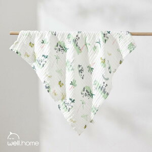 バスタオル ベビー 新生児 赤ちゃん 6重ガーゼ サッカー生地 おくるみ ブランケット 湯上り 瞬間吸水 速乾性 大判 タオルケット 安心 パンダ柄 恐竜柄