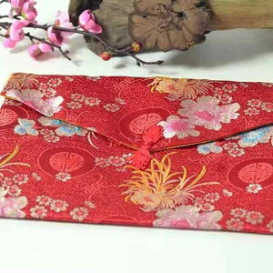 経本 数珠入れ 袋 バッグ ポーチ チベット 仏教 経典 仏具 二重構造 吉祥花柄 錦織 サテン 上品 保護 持ち運び 収納 スクエア 刺繍 ゴールド 緑 青