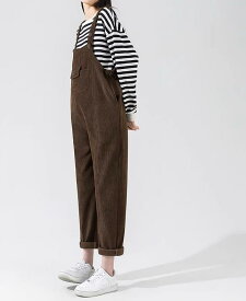 マタニティ パンツ 妊婦用 サロペット オーバーオール ゆったり 大きいサイズ ストレート カジュアル ファッション 外出着 綿 ポリエステル ダークグレー カーキ 黒