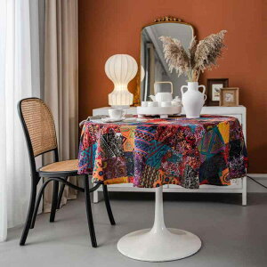 �e�[�u���N���X �e�[�u���J�o�[ �~�` �ی^ 150cm �Ȗ� �R�b�g�� ���l�� �{�w�~�A���� �G�X�j�b�N�� ���ؕ� �A�����J�����B���e�[�W�� �p�b�`���[�N �J���t�� �v�����g �h�o ����h�~ ���� ��