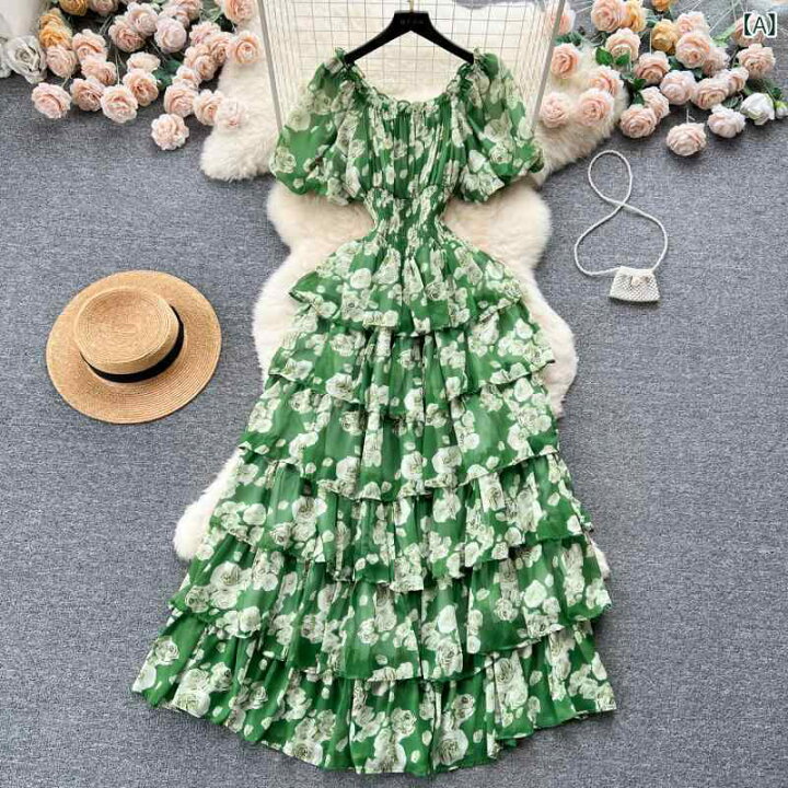 楽天市場】ワンピース レディース ロング丈 マキシ丈 花柄 小花柄 