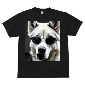 シベリアンハスキー Tシャツ 速乾 吸汗性 半袖 犬柄 スポーツ 釣り 多種類 コスプレ犬 サングラス いぬ 春夏 ラウンドネック トップス ペットTシャツ メンズ レディース ユニセックス オシャレ かっこいい カジュアル 可愛い アニマル 動物